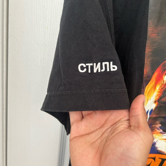 Heron Preston Oversized Split Tee - Picture 3 of 4